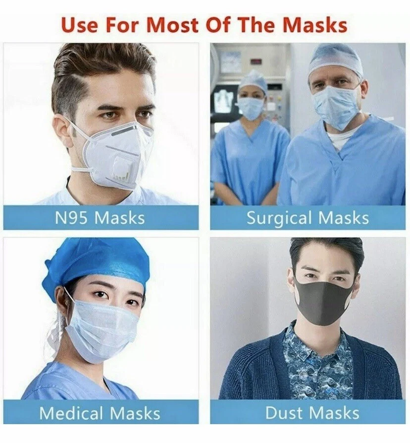 Маска для лица ушной крюк ушной ремень удлинитель маска фиксирующий зажим ушная экономия - 20 шт. - Изображение 3 из 4