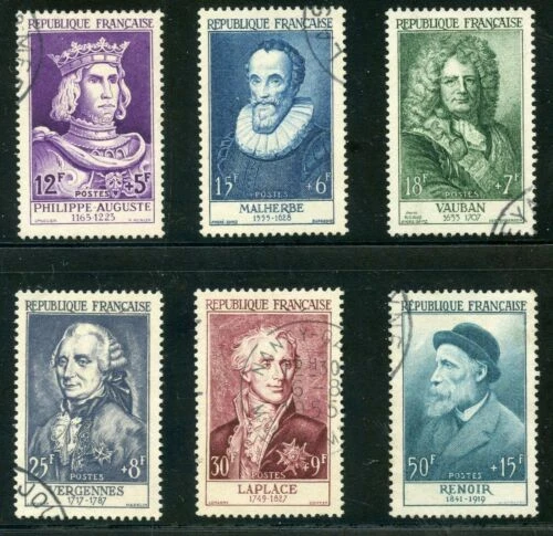 Timbres français en série sur personnages historiques