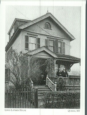 *NY Postcard-''Lewis Latimer House'' (Worked w/Alex Bell*Edison) *Queens. NY [C15-