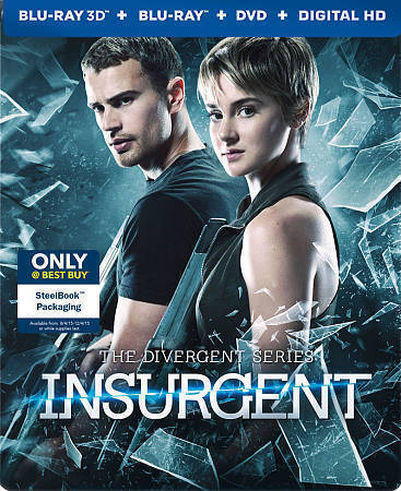 The Divergent Series: Insurgent [3D] [Blu-ray/DVD] [SteelBook][Blu-ray/Blu-ray  - Picture 1 of 1