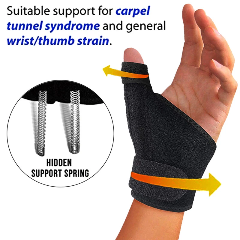 Guantes de compresión soporte para muñeca pulgar mano palma soporte túnel carpiano artritis Foto 4 de 4