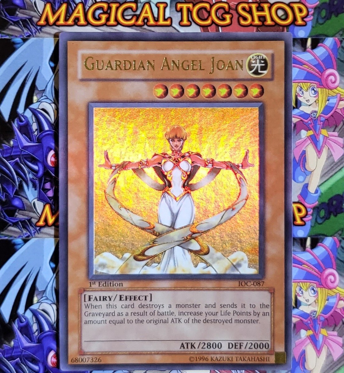 Yugioh Guardian Angel Joan Invasion of Chaos 1st Edition IOC