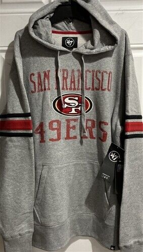 San Francisco 49ers NFL '47 Brand Grey Double Block Sleeve