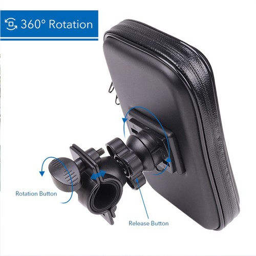 1pc Bike Phone Mount Holder Waterproof Phone Bag for (6.3 Inches Black) - 第 7/12 張圖片