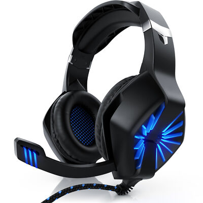 Pro Gaming Wired Headset für Playstation 4 / 4 Pro und PC Kabelfernbedienung