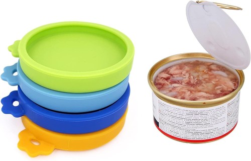 Cat Food Can Lids Silicone Compact Small Pet Food Can Lids Covers 3oz 3 Pack - Picture 5 of 6