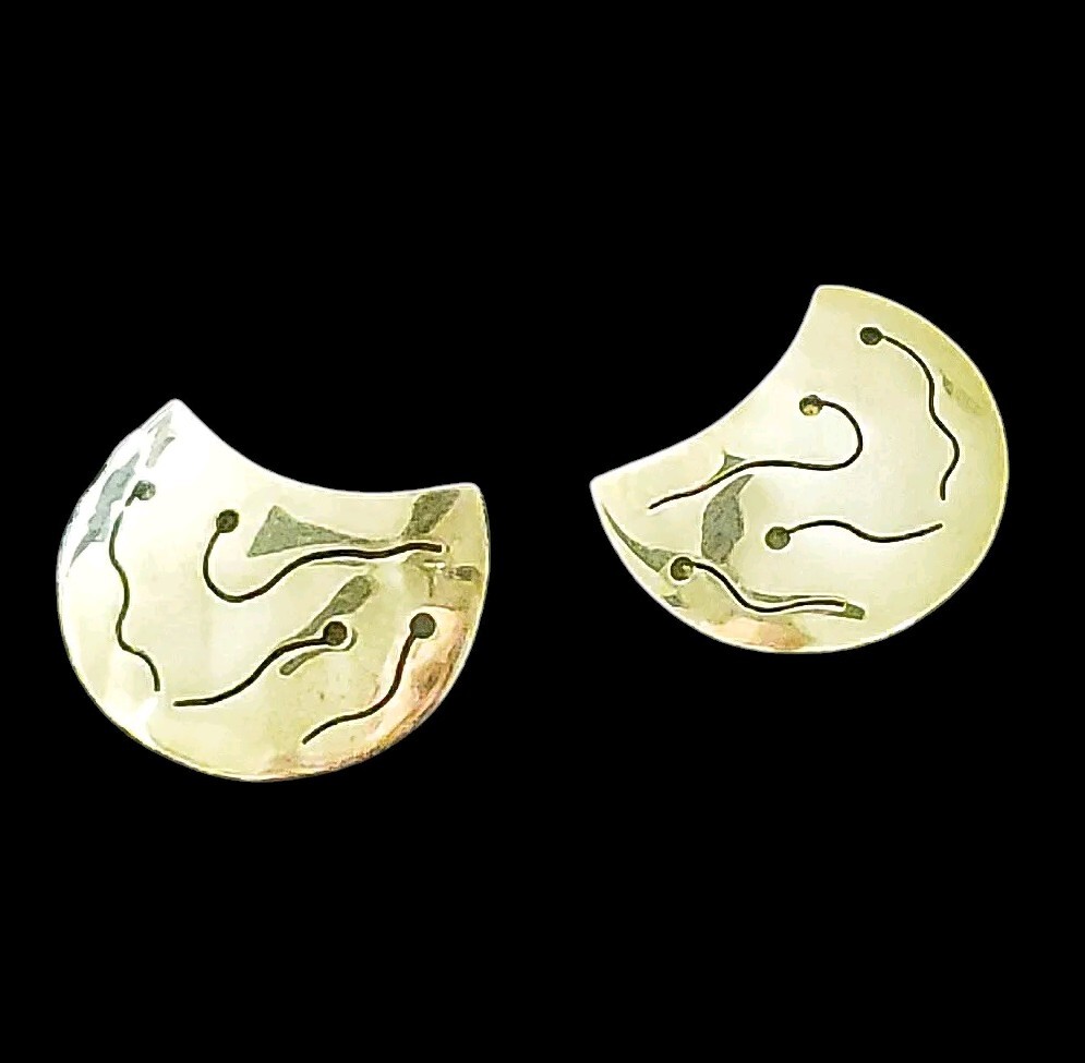 27mm Solid Sterling Silver Modernist Fertility Cr… - image 2