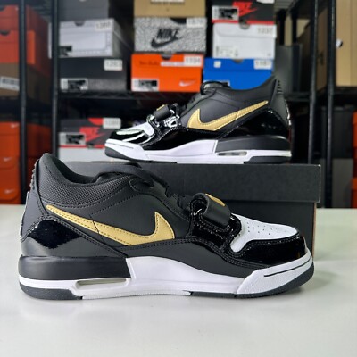 Nike Air Jordan Legacy 312 Low Gold Black Sneaker Size 7Y