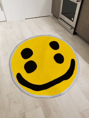 Cactus Plant Flea Market CPFM Smiley Emoji Floor Mat Area Rug Living Room Carpet