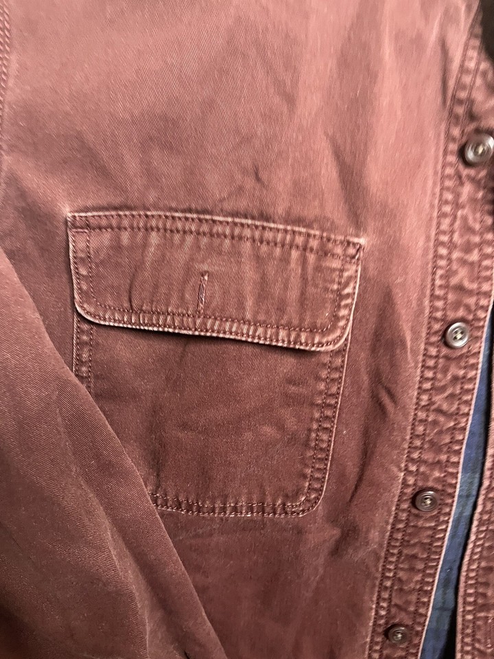 Vintage LL Bean Button Up Shirt Flannel Liner Made In The USA Size