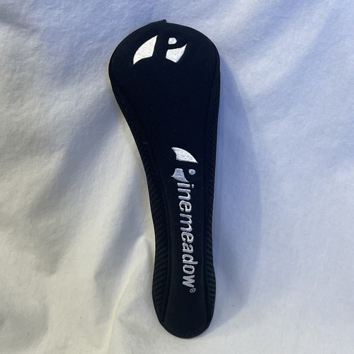 Pinemeadow Black With White Lettering Iron Golf Club Head Cover With Tag #2 - Picture 2 of 12