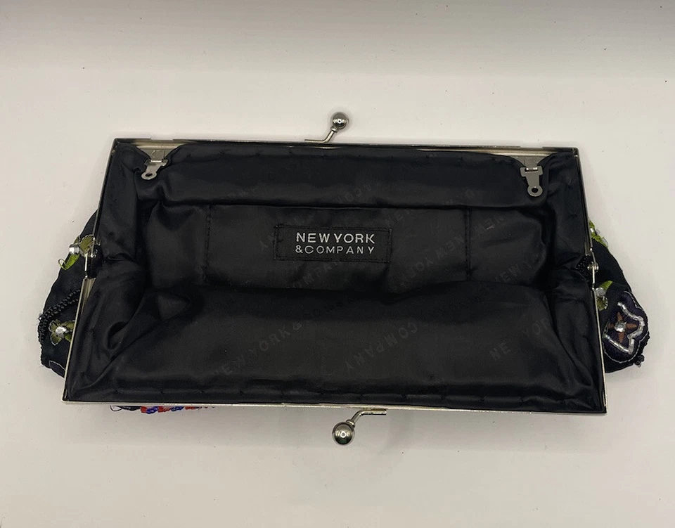 Bolso de mano de noche para mujer Bolso sin asas con cuentas Boda Fiesta Baile de graduación Cartera Lentejuelas de colección HB1 Foto 3 de 4