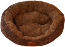 Cozy Small Pet Bed: Waterproof, Non-Slip, Washable, offee, 28.3" x 22.8" x 6.7"