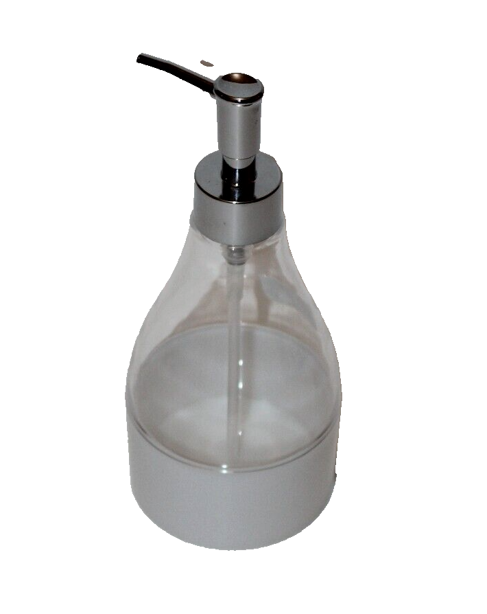 Essential Home Waterdrop Clear White Orange Plastic Lotion Soap Pump