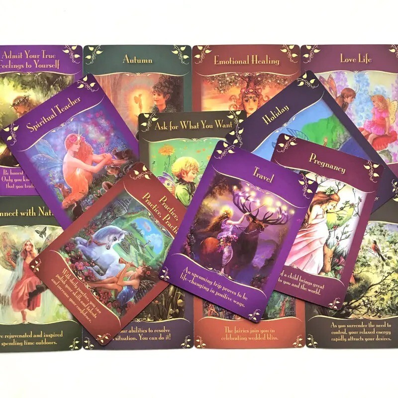 Tarot Deck Magical Messages Fairy Oracle Cards English Divination Collectibles