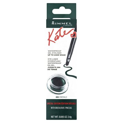 RIMMEL LONDON >24H WATERPROOF SCANDALEYES GEL EYELINER 2IN1 PINSEL- GREEN/GRÜN