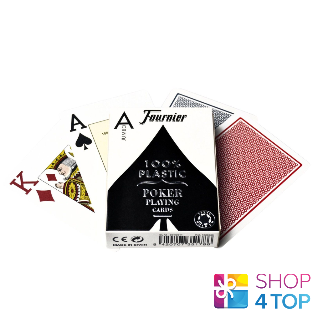 Fournier Poker 818 Jumbo Index Premium Cards Red 