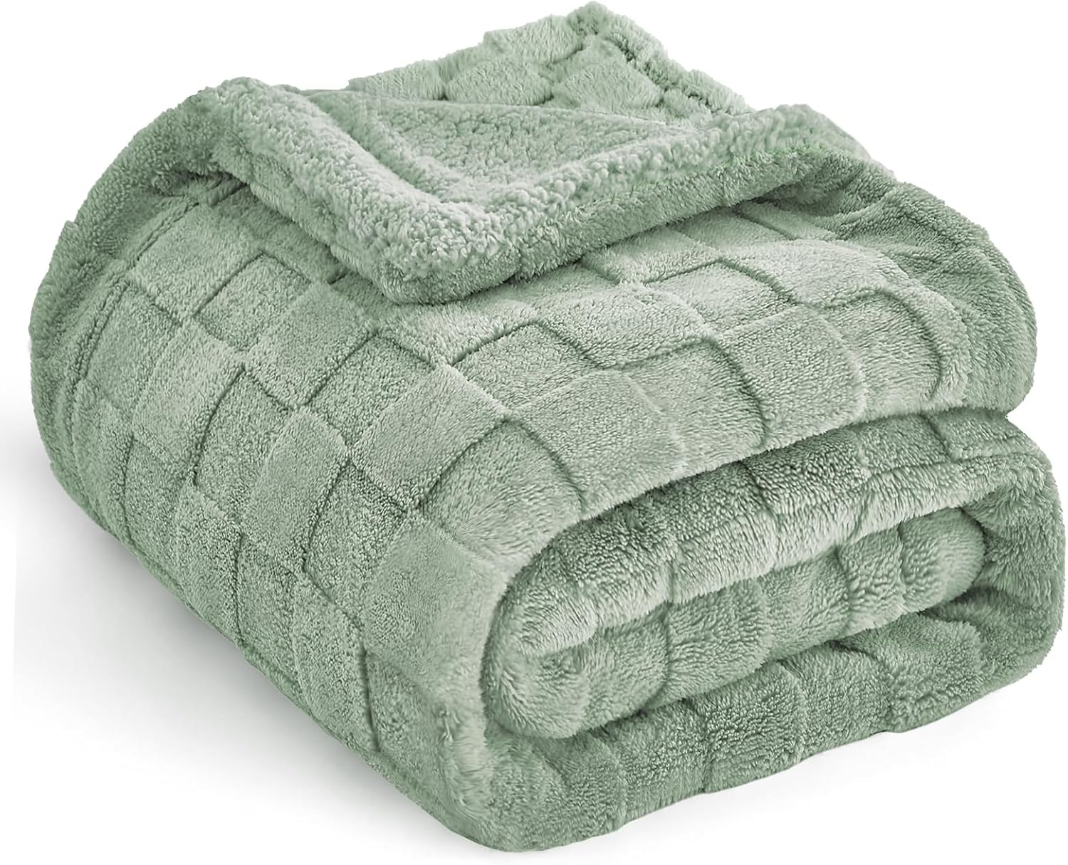 Ultra Soft Throw Blanket - Checkered Fluffy Blanket for Couch, Flannel Fleece Th