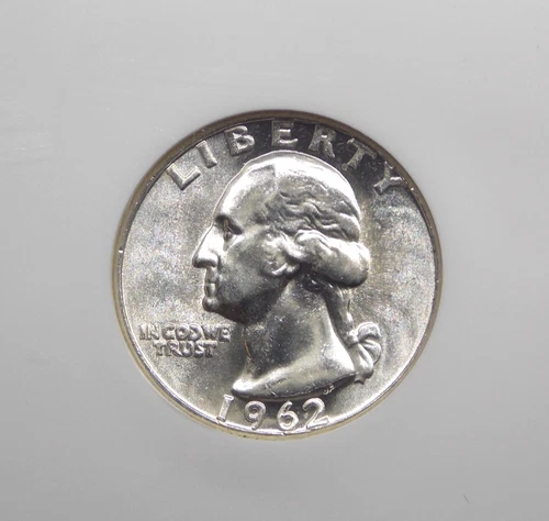 1962 "P" Washington SILVER Quarter 25c NGC MS64 #013 BU Uncirculated ECC&C, Inc