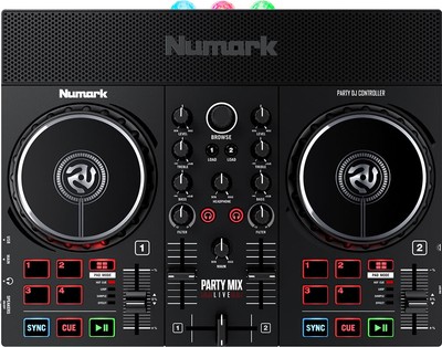 Numark Party Mix Live - Einsteiger DJ-Controlle - LED Lichtshow - Serato DJ Lite