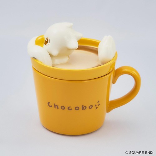Square Enix Final Fantasy Latte Art Figure Mug Chocobo Japan - Picture 3 of 5