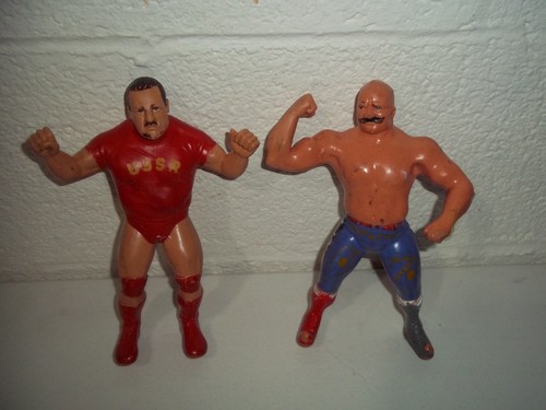VINTAGE WWF LJN NIKOLAI VOLKOFF IRON SHIEK FIGURE ...