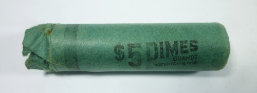 1957 Original Roll BU Roosevelt Silver Dimes