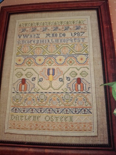 Silk Sampler Just Cross Stitch Pattern 1993 O'Steen Symbol of Excellence #1011 - Picture 2 of 2
