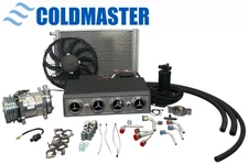 A/C Kit Universal Underdash Evaporator 404 12V Premium Silver Mustang Type, 2A-V