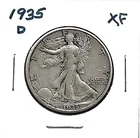 1935 "D" WALKING LIBERTY HALFF DOLLAR***XF***