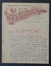 FATTURA SPAGNA 1915 SARAGOSA RODRIGO RIVISTA VINICOLA 60