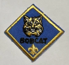 Vintage Bobcat Cub Scout Rank Patch Badge Diamond Boy Scouts of America