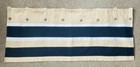 Lot of 5 NAUTICA Button Tab Valance Curtain Khaki Navy Stripe 41”x 17” — photo 1