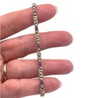 Ruby Xo Tennis Bracelet, 7.5" Vintage Ross Simons Sterling Silver Vermeil