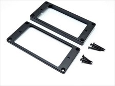 Black Pickup Mounting Rings Flat bottom for Flat Top Guitars Choose Screws