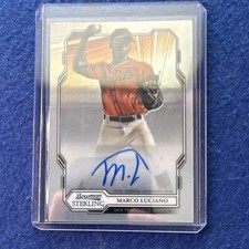 2019 Bowman Sterling Marco Luciano Giants Autograph Card #BSPA-MLU
