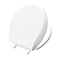 Toilet Seat Round Soft Close16.5'', Toilet Lid Slow Close Quiet No Slam, Easy...