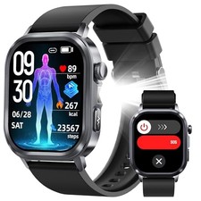 Smart Watches for Men Women - AMOLED Fitness Tracker - 24/7 Heart - Heart