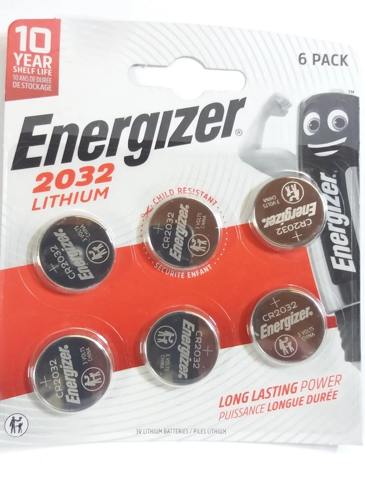 Energizer Lithium Batteries 2032 - 6 pack - Photo 1/1