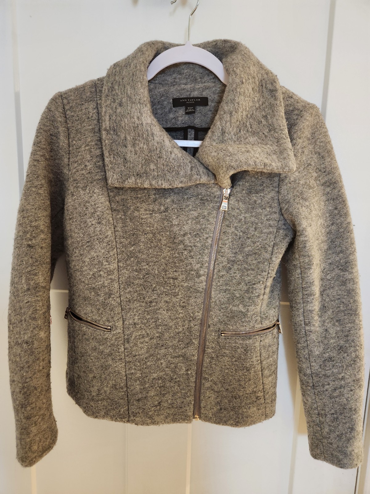 Ann Taylor Women's Wool Blend Full-zip Jacket Size XSP  NWOT