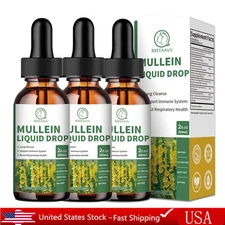 Mullein Drops for Lungs, Cleanse & Detox Support Respiratory, Immune, Digestive