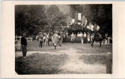 Postcard photo card 1923 VERNET LES BAINS COURSE A ANES