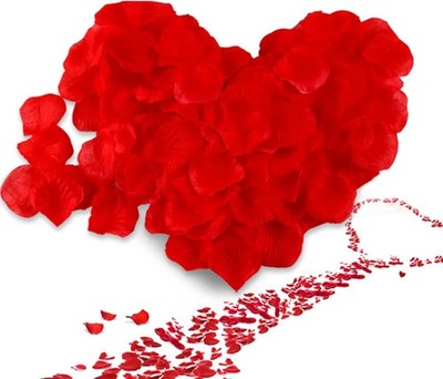 Rote Rosenblätter Kunstseide 2000 Stück Romantische Anlässe Hochzeit Dekoration