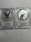 2023-S Reverse Proof $1 Morgan and Peace Dollar 2pc Set PCGS PR70 Reagan Legacy