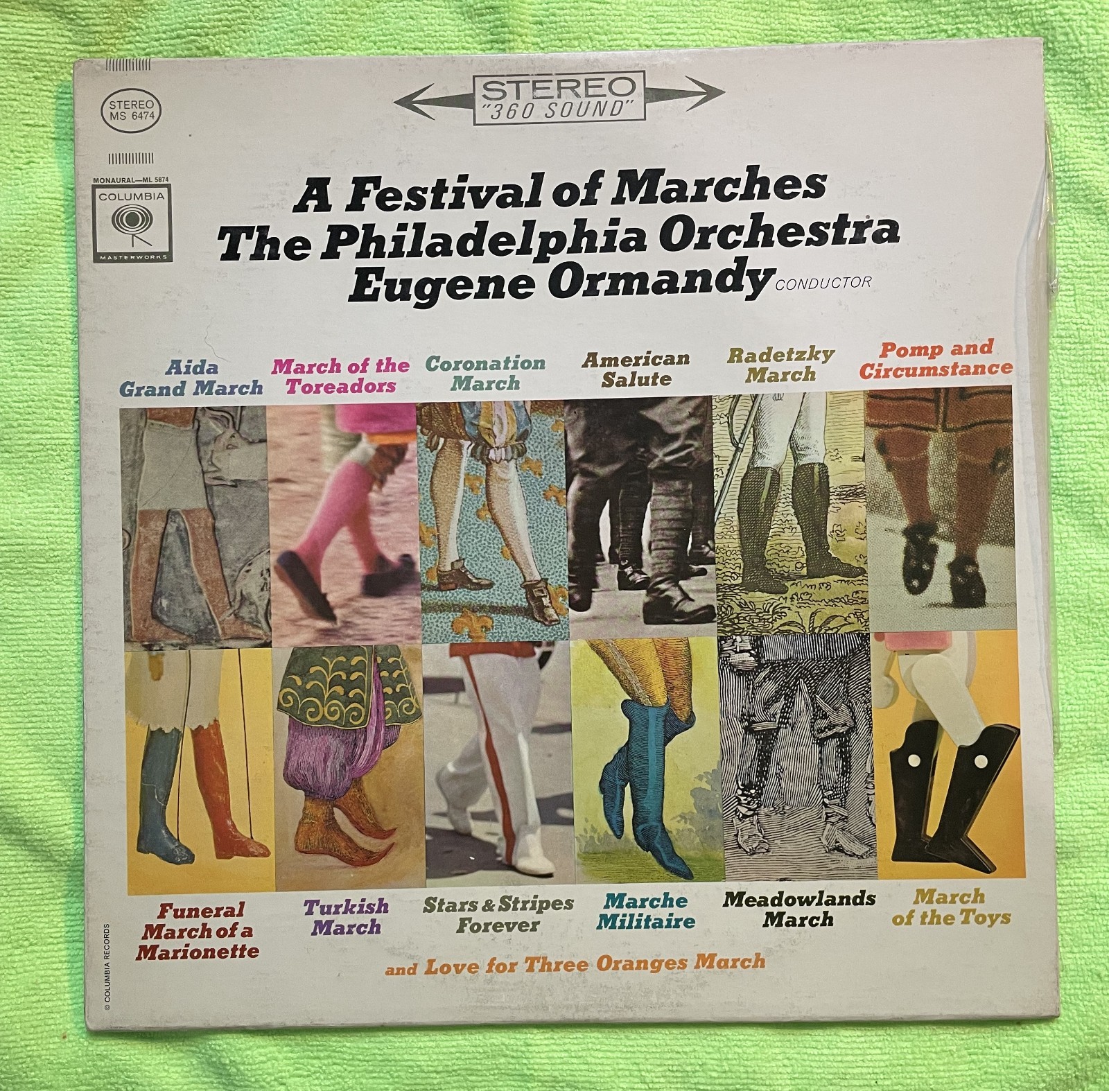 Festival of Marches Philadelphia Orchestra Eugene Ormandy LP Record Album VG/ VG
