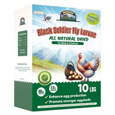 10 Lb Dried Black Soldier Fly Larvae Chickens Treats Non GMO BSF Calcium Bulk