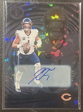2023 NFL Panini Illusions Justin Fields Auto Black Ice # 42/50 Bears