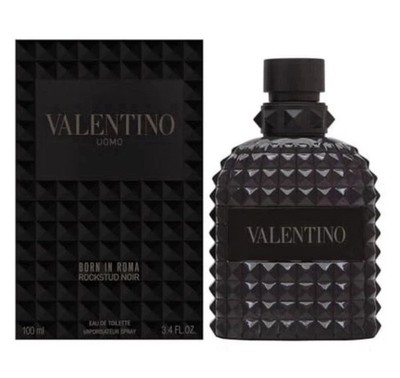 Valentino Uomo Born In Roma Rockstud Noir 3.4 oz/100ml for Men New In Box