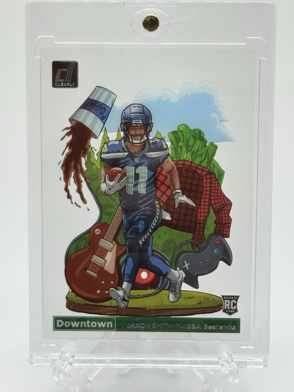 2023 Panini Clearly Donruss Downtown Jaxon Smith-Njigba #14 (RC)