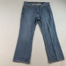 Izod Jeans Men's Sz 36x30 VTG Bootcut Med Wash 100% Cotton Normcore Durable Nice